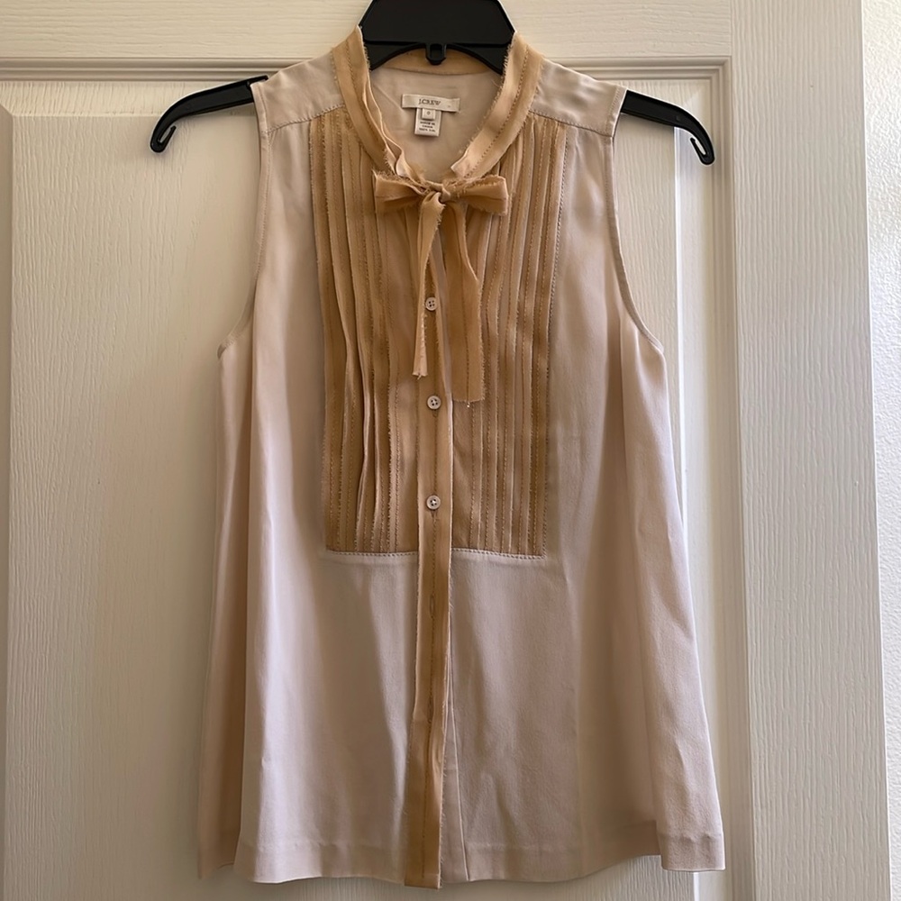 J. Crew silk tank blouse